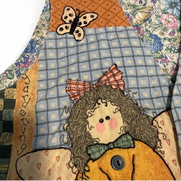 Handmade vintage oversized reversible vest - Picture 4 of 6